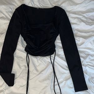 zara ruched top